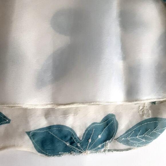 Vintage Y2K Tulip Skirt Blue Floral Midi Skirt Fairycore Whimsy Women 4 Coquette - Picture 6 of 8